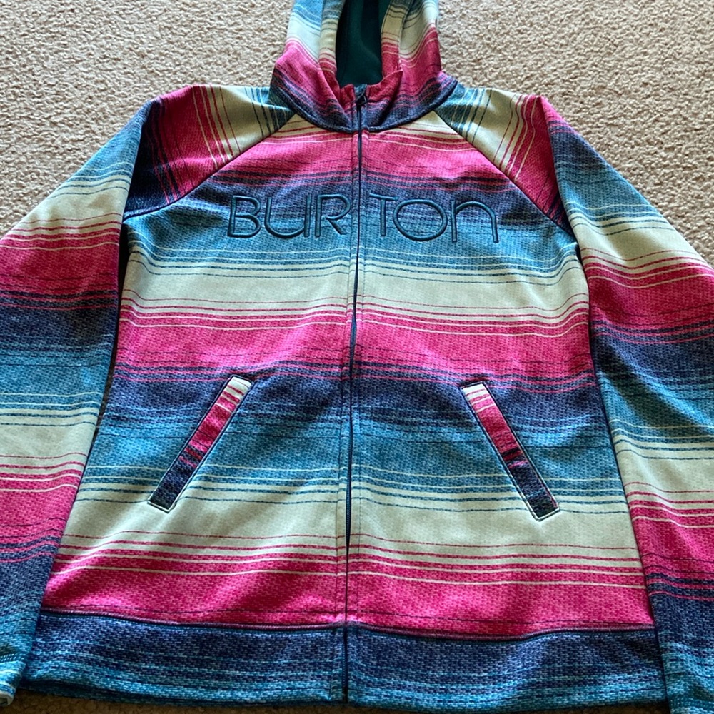 Cute multicolor Burton zip up